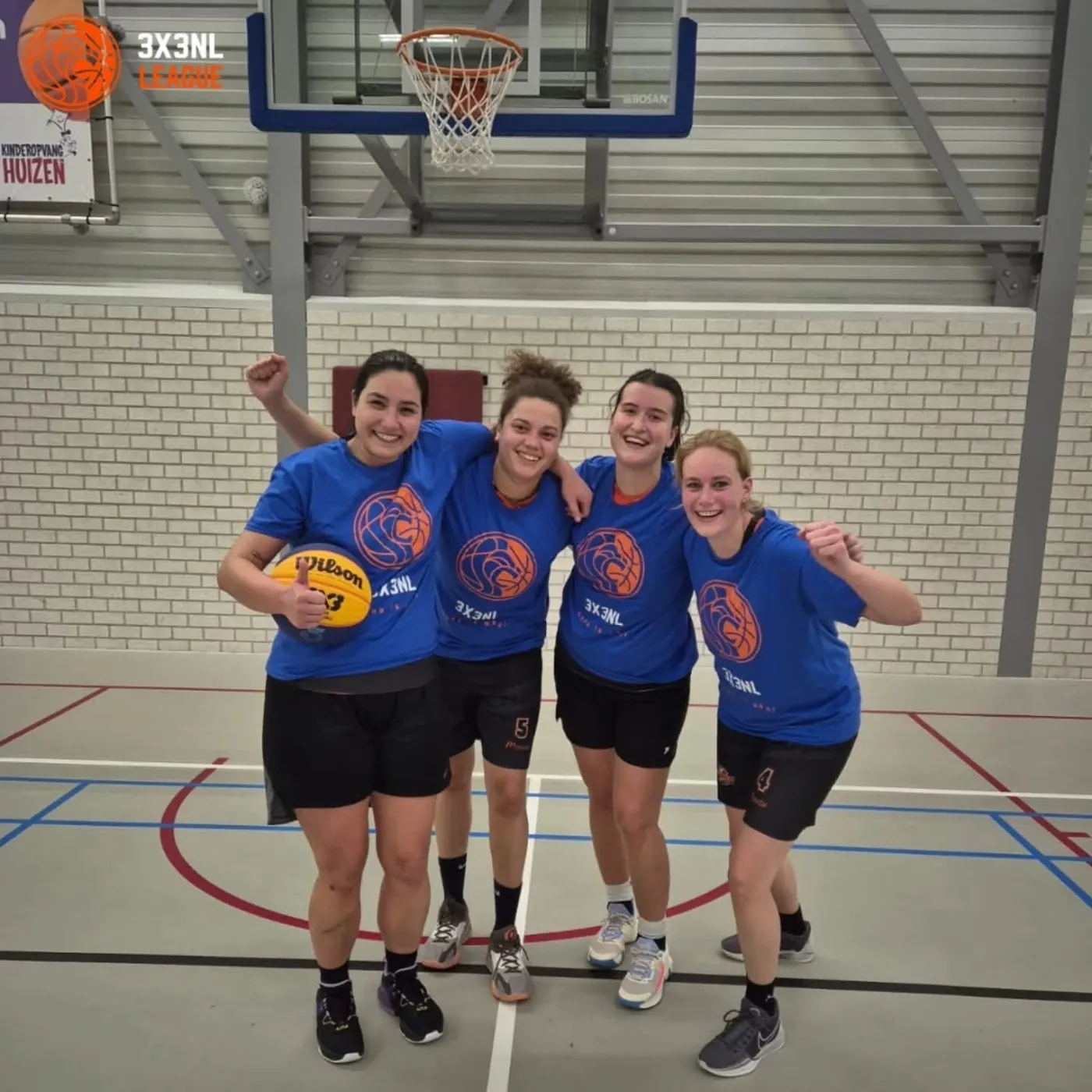 Het damesteam 3x3 van BC Bumpers